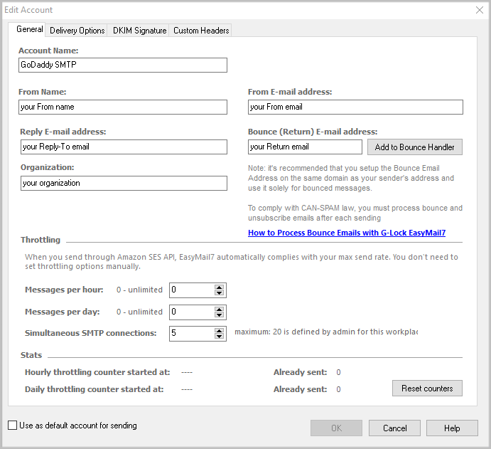 adding godaddy email to outlook tool