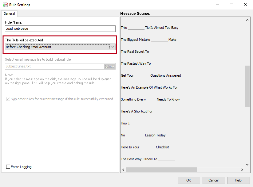 How To Fire A Rule Without Having To Send An Email ⋆ Glocksoft Kb