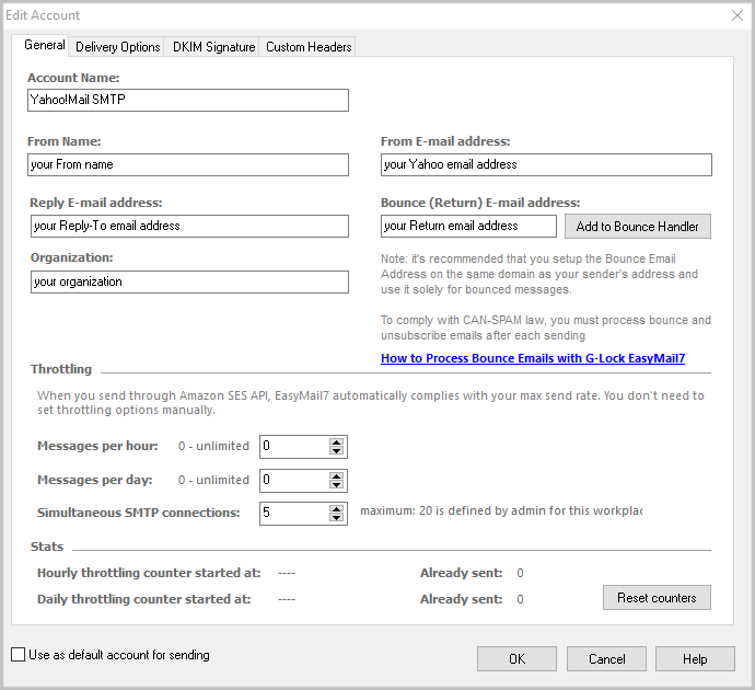 How To Use Yahoo Mail Email Settings In Easymail7 Glocksoft Kb